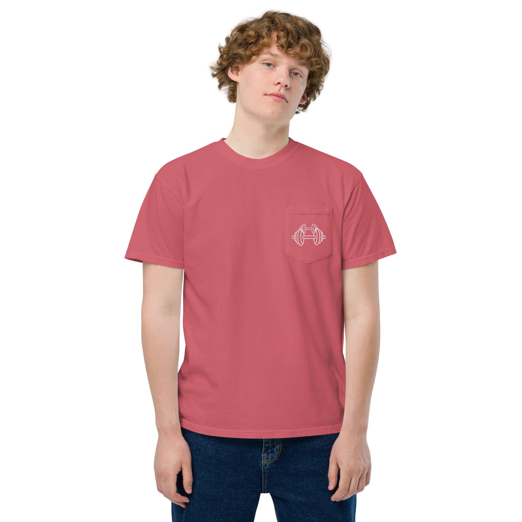 Unisex garment-dyed pocket t-shirt